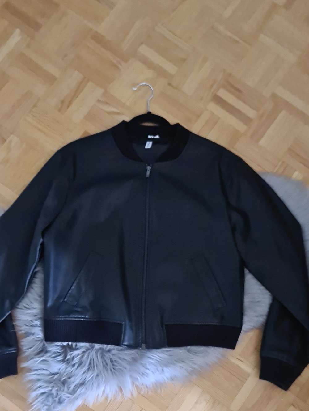 David's Bridal Black Bomber Jacket